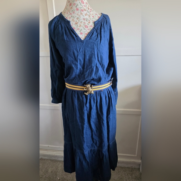 Lauren Ralph Lauren Dresses & Skirts - Lauren Ralph Lauren Navy Long Sleeve Dress Size Large